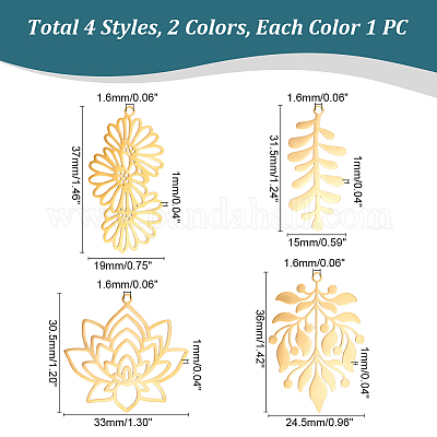 8 шт. 8 подвески из нержавеющей стали 201 STAS-UN0043-42-1
