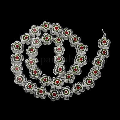 Ручной работы millefiori стеклянные бусины нитки LAMP-G164-03N-1