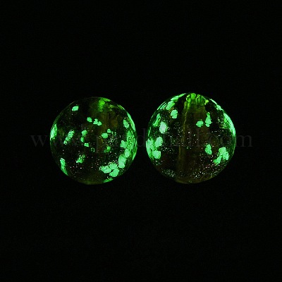 Светящиеся бусины лэмпворк из золота и песка ручной работы FIND-TAC0005-35C-02-1