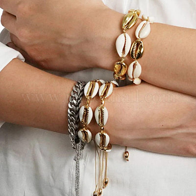 24 шт. 12 стиля гальванизированных подвесок из смешанных ракушек SHEL-HY0001-08-1