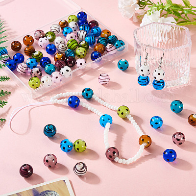 64шт 16 стиля ручной работы бусины лэмпворк LAMP-TA0001-59C-1