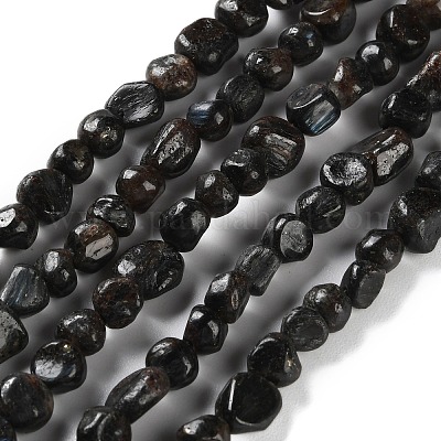 Натуральные нити из кианита / цианита / дистенового бисера G-P497-01C-34-1