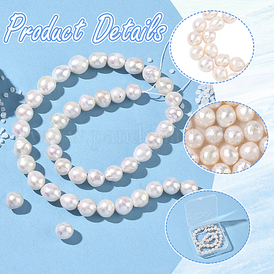 1 нить натуральных бусин из жемчуга Кеши с ядрами PEAR-SC0001-40-1