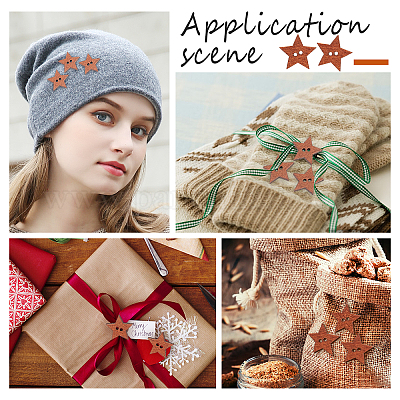 1 пакетик краски для выпечки деревянные пуговицы BUTT-GF0001-08-1