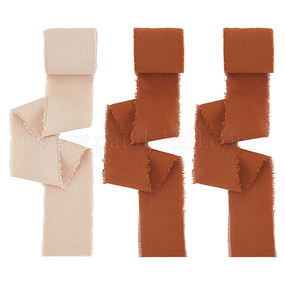 3 рулон хлопковых лент двух цветов с потертостями OCOR-WH0045-08C-1