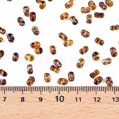 Стеклянные бусины Пикассо SEED-T006-04-5-1