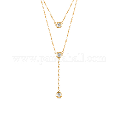 925 двухслойное ожерелье из стерлингового серебра JN635C-1