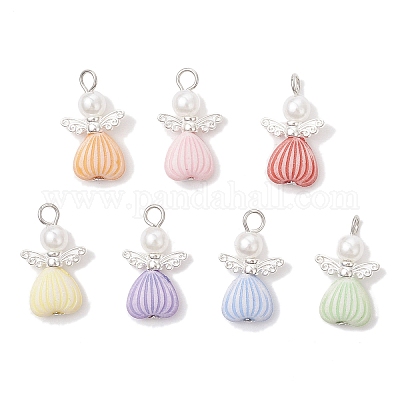 Бусины из искусственного жемчуга из АБС-пластика PALLOY-JF04125-1