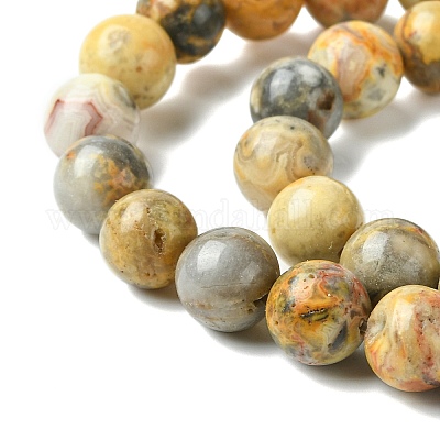Натуральные сумасшедшие кружевные агатовые круглые бусины G-M272-03-10mm-1