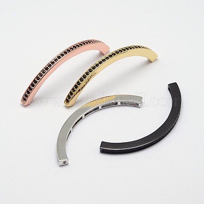 Трубка из латуни микро проложит марки Aaa кубического циркония бусы ZIRC-O022-54-NR-1