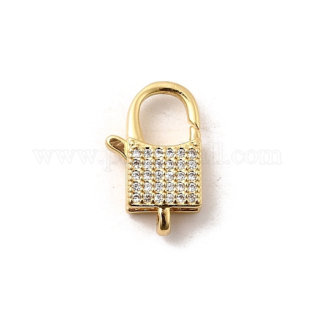 Латунный микро pave прозрачный кубический цирконий лобстер KK-A266-24C-G-1