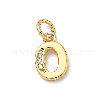 Латунные микро проложить кубического циркония подвески KK-I382-03G-O-1