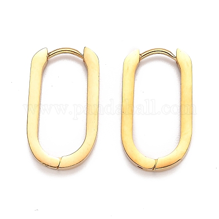 Серьги-кольца Huggie Hoop из нержавеющей стали 304 STAS-J033-11C-G-1