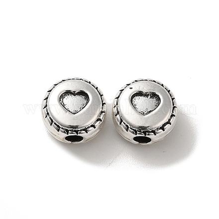 Сплавочные овальные бусины тибетского стиля  PALLOY-P302-09B-AS-1