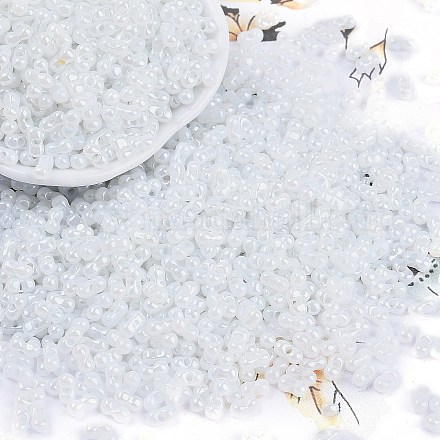 Непрозрачные цвета блестящие стеклянные бусины SEED-K010-04D-1