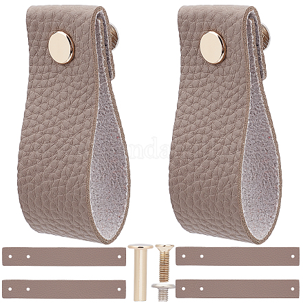 Выдвижные ящики из искусственной кожи с текстурой личи DIY-WH0258-81D-1