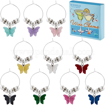 Латунные подвески для бокалов для вина AJEW-SC0002-47-1