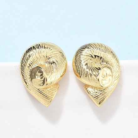 Латунь серьги EJEW-Q017-06G-1