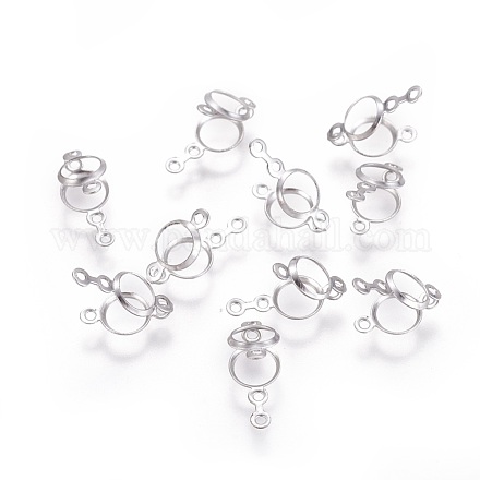 Подвеска-кабошон из хирургической нержавеющей стали 316 STAS-I118-03P-03-1