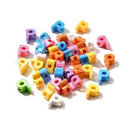 УФ-покрытие непрозрачные акриловые европейские бусины SACR-Z007-01P-1