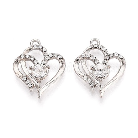 Подвески из сплава и страз PALLOY-T092-16P-1