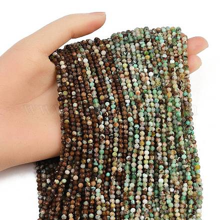 Натуральные хризопразные бисерные пряди&nbsp;LS-G-RM2025425-A01-3mm-1