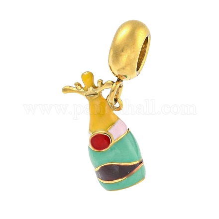 304 нержавеющая сталь эмаль европейские подвески шармы STAS-U005-21G-1