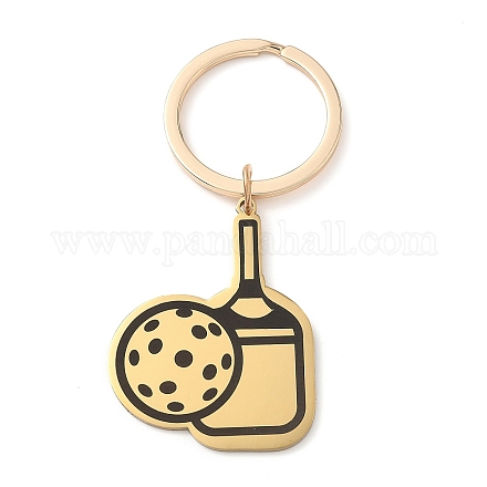 Брелки с веслами из нержавеющей стали 201 с печатью KEYC-H021-01G-1