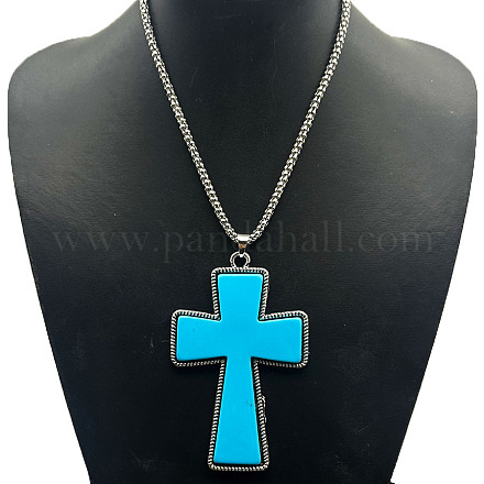 Ожерелья с подвесками из сплава и смолы QD9835-12-1