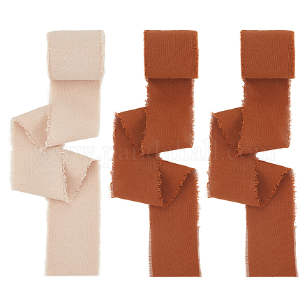 3 рулон хлопковых лент двух цветов с потертостями OCOR-WH0045-08C-1