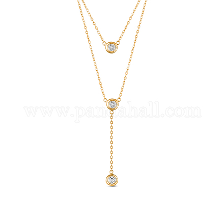 925 двухслойное ожерелье из стерлингового серебра JN635C-1