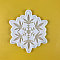 Silicone Molds, Christmas Pendant Molds, Gesso Resin Casting Molds, Snowflake, 118x104x7mm