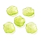 Glass Beads, Lotus Petal, Green Yellow, 24.5x24x6.5mm, Hole: 1.2mm