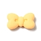 Opaque Resin Cabochons, Bowknot, Yellow, 20x33.5x8.5mm