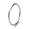 Non-Tarnish 304 Stainless Steel Simple Plain Band Finger Ring for Women Men, Stainless Steel Color, 1.7mm, Inner Diameter: US Size 8 1/4(18.3mm)