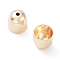 Brass Cord Ends, End Caps, Cadmium Free & Nickel Free & Lead Free, Column, Real 18K Gold Plated, 10x9.5mm, Hole: 1.8mm, Inner Diameter: 8.5mm