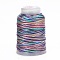 5 Rolls 12-Ply Segment Dyed Polyester Cords, Milan Cord, Round, Dark Slate Blue, 0.4mm, about 71.08 Yards(65m)/Roll