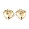 Heart Brass Pendant Rhinestone Settings, Long-Lasting Plated, Rack Plating, Lead Free & Cadmium Free, Light Gold, Fit for 1.5mm Rhinestone, 12.5x10.5x4.5mm, Hole: 1.2mm