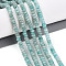 Natural Amazonite Beads Strands, Faceted, Rondelle, 3.5~4x2~2.5mm, Hole: 0.7~1mm, about 161~170pcs/strand, 14.69~15.35''(37.3~39cm)