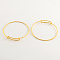 Adjustable Brass Expandable Bangle Making, Cadmium Free & Nickel Free & Lead Free, Golden, 2-3/4 inch(70mm)