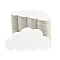 200Pcs Craft Paper, Cloud, White, 51.5x100x0.4mm