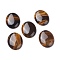 Gemstone Cabochon, Natural Tiger Eye, Oval, Brown, about 30mm wide, 40mm long, 6.5mm thick