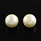 ABS Plastic Imitation Pearl Round Beads, Antique White, 6x5.5mm, Hole: 2mm, about 4500pcs/500g