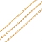 PVD Vacuum Plating 304 Stainless Steel Cable Chains, with Spool, Soldered, Real 18K Gold Plated, 2.5x1.8x0.5mm, 10.93 yards(10m)/roll