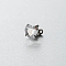 Stainless Steel Cubic Zirconia Heart Dermal Anchor Base/Top for Women Men, Stainless Steel Color, Clear, 6mm