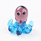 Home Decorations, Handmade Lampwork Display Decorations, Octopus, Colorful, 17x15x15mm