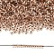 TOHO Demi Round Seed Beads, Japanese Seed Beads, PermaFinish, (PF740) PermaFinish Copper Lined Crystal, 8/0, 3x1.15mm, about 33500pcs/pound(450g)