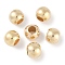 CCB Plastic Round Beads, Gold, 13.5x11mm, Hole: 6.5mm