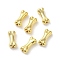 CCB Plastic Beads, Bone, Golden, 19.5x8.5x6.5mm, Hole: 2mm, about 892pcs/500g