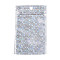 Glitter Holographic Star Plastic Packaging Yin-yang Zip Lock Bags, Top Self Seal Pouches, Rectangle, Silver, 12.9x8x0.01cm, Unilateral Thickness: 2.5 Mil(0.065mm)